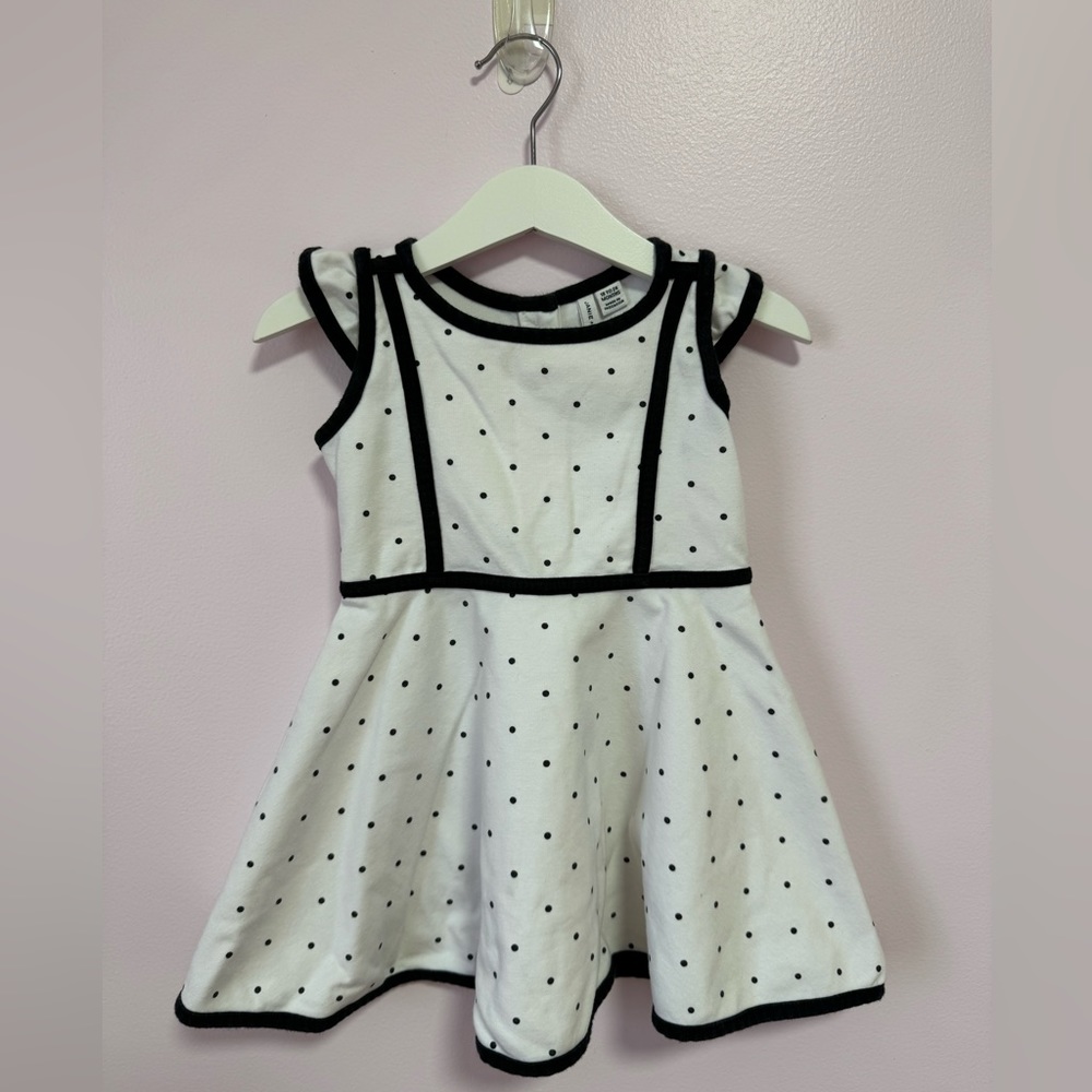 Janie and Jack classic little girl dress with dots details